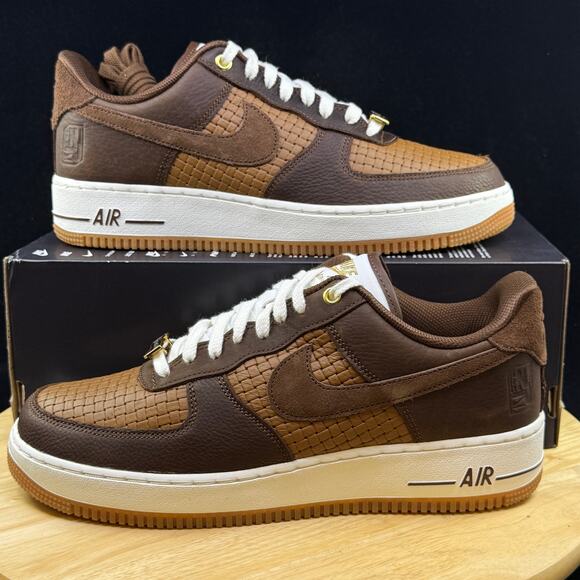 Nike Air Force 1 Low '07 LV8 Jersey Made It Brown White IM6644-259 Men's Sz 10.5 - Picture 1 of 10